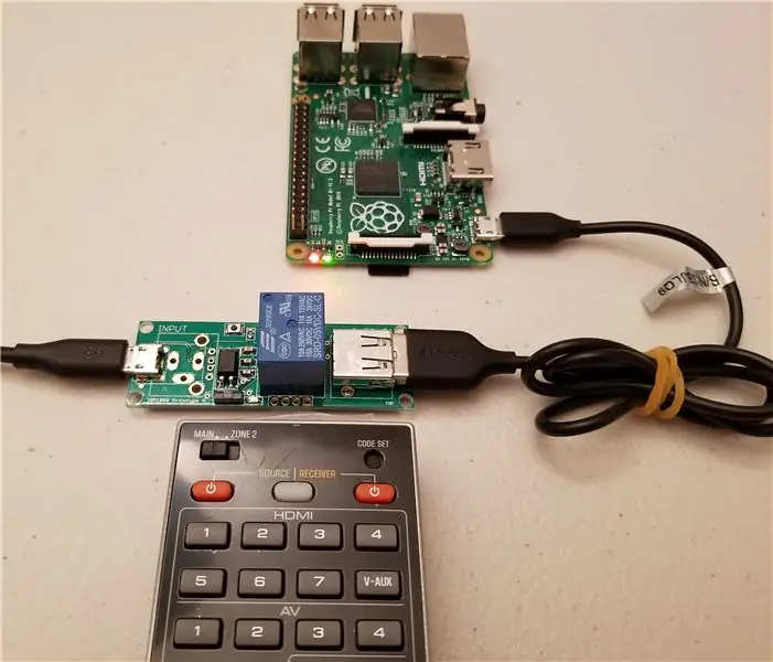 Raspberry Pi har qanday masofadan boshqarish pulti yordamida yoqiladi/o'chadi