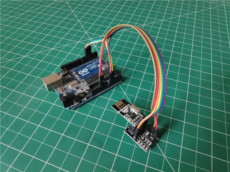 Uunganisho wa Moduli ya NRF Na Arduino