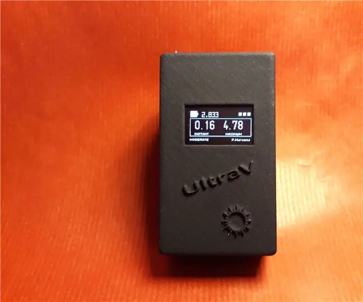 UltraV: একটি বহনযোগ্য UV- সূচক মিটার: 10 টি ধাপ (ছবি সহ)