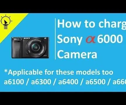 Sony A6000-camera opladen: 17 stappen