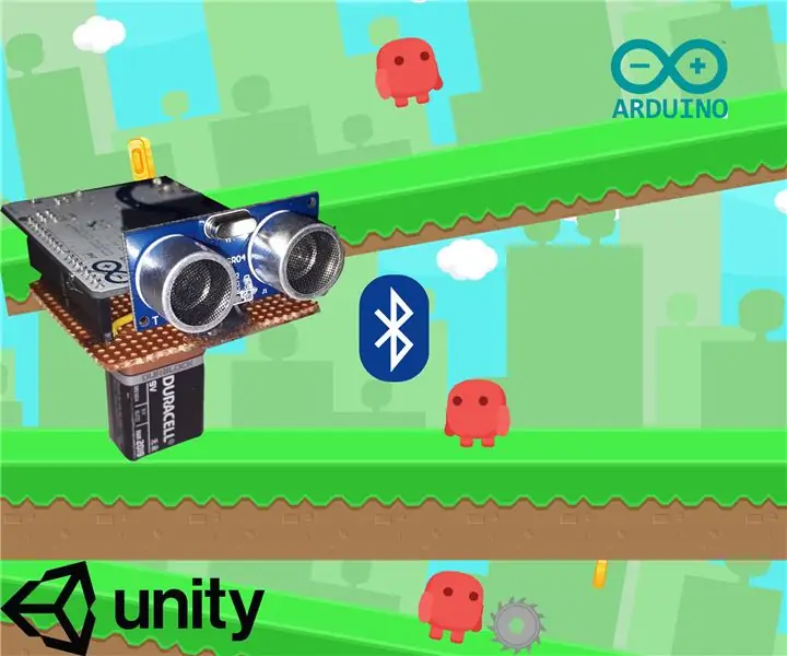 Jump játék futtatása Unity, BT Arduino, ultrahangos érzékelő használatával: 14 lépés