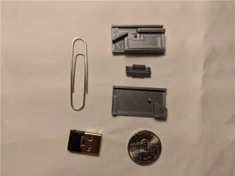 3D-geprinte elektrische schuifschakelaar (met alleen een paperclip)