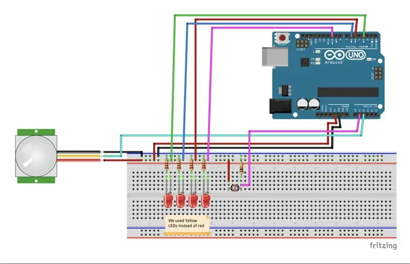 PIR / Foto -rezistencë - Skemat elektrike