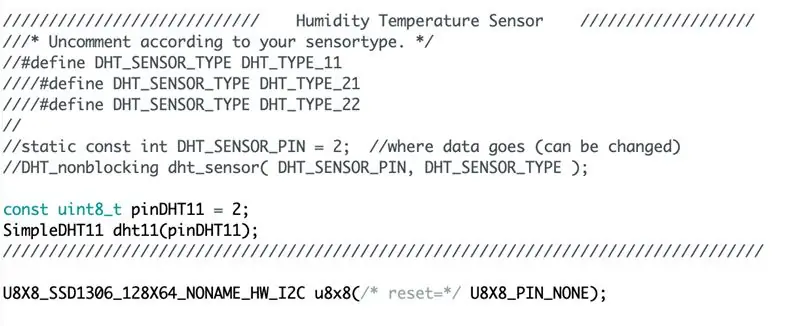 OLED / DHT - Код