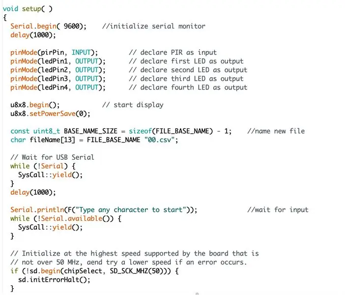 Carte SD - Code