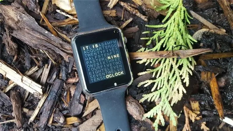 Wordclock con Lilygo-T-Watch 2020