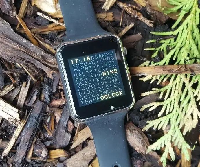 Wordclock a Lilygo-T-Watch 2020-mal: 4 lépés