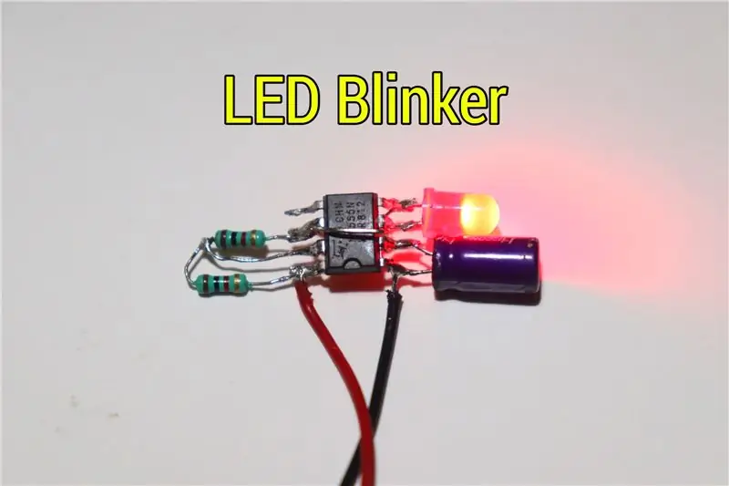 Wie erstelle ich einen LED-Blinker mit LM555 IC?