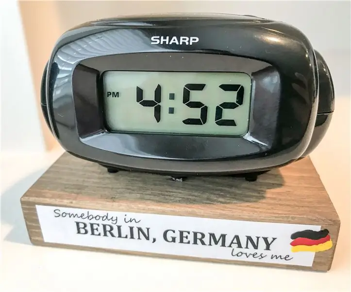 Quelqu'un m'aime Horloge de localisation : 6 étapes (avec photos)