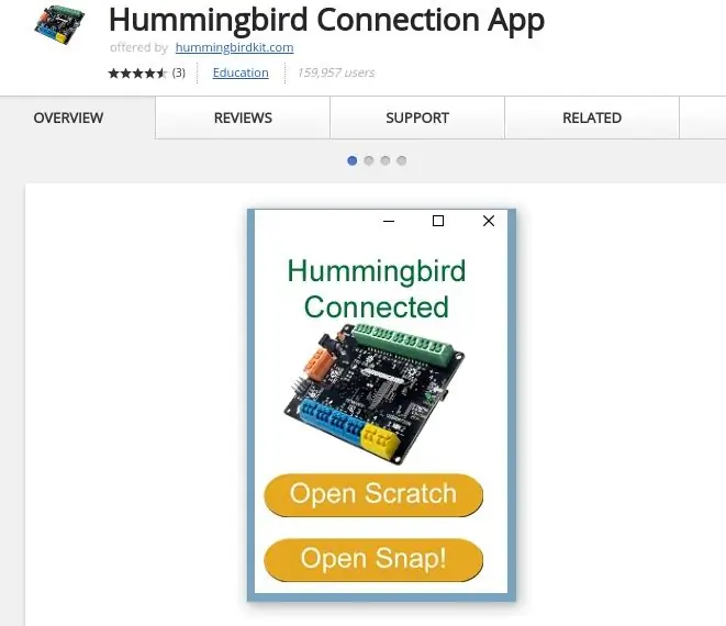 Download de Hummingbird-app