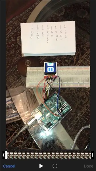 Cableado de TFT 1.44 a Arduino