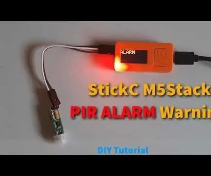 M5StickC-ESP32 მინი PIR სიგნალიზაციის სისტემა: 7 ნაბიჯი