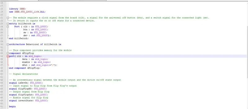 خرابی ماژول VHDL Kill Switch