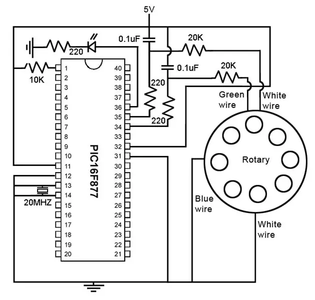 Txuas Dialer rau PIC Chip