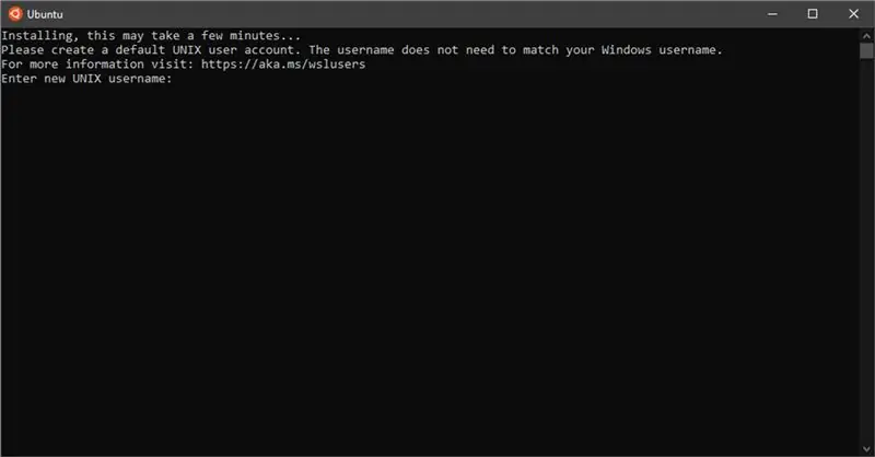 Բացել WSL (Ubuntu)