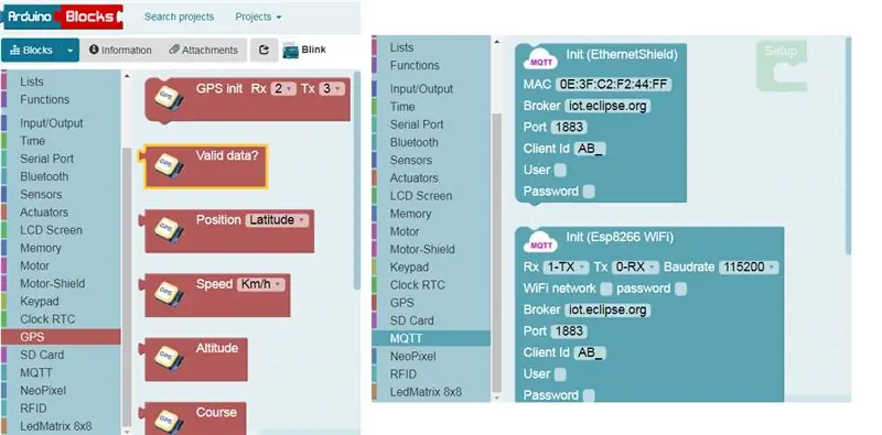 ArduinoBlocks ортасы