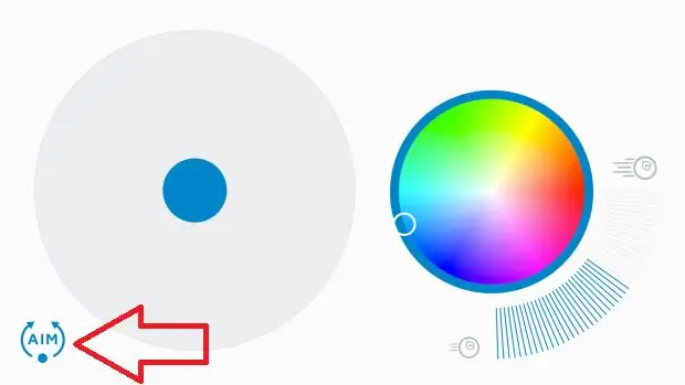 Ubicación Del cono de Calibración Del Sphero