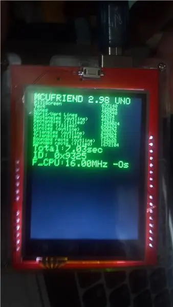 Proves de pantalla Tft Arduino de 2,4 polzades