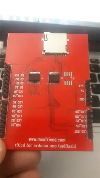 Arduino– სთან დაკავშირება Arduino Display Shield– ზე