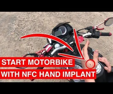 NFC Hand Implant менен мотоцикл баштаңыз: 3 кадам