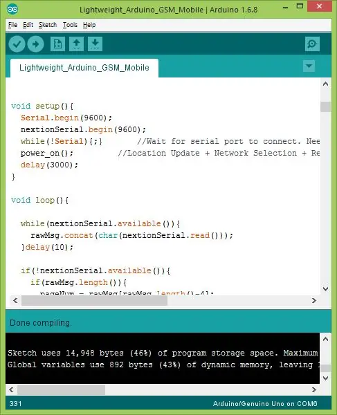 Programma l'Arduino