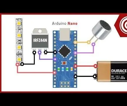 Glazbeno reaktivna LED traka: 5 koraka