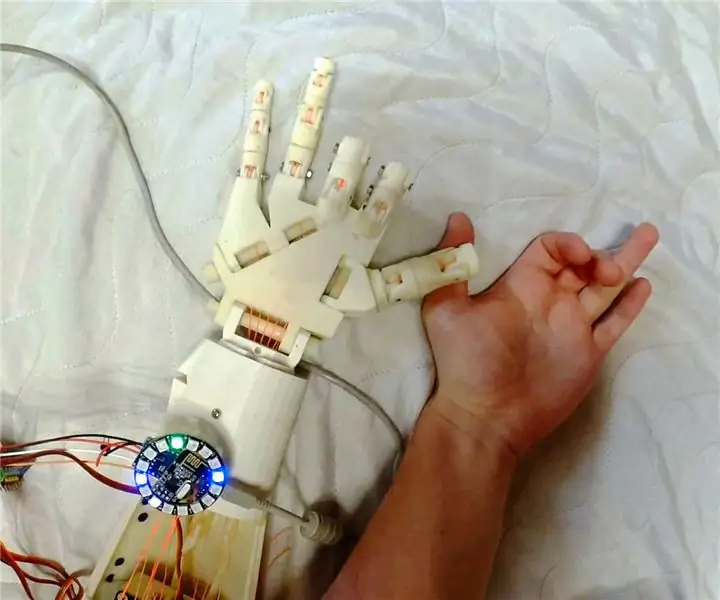 Robotic Hand Control Sa EMG: 7 Hakbang