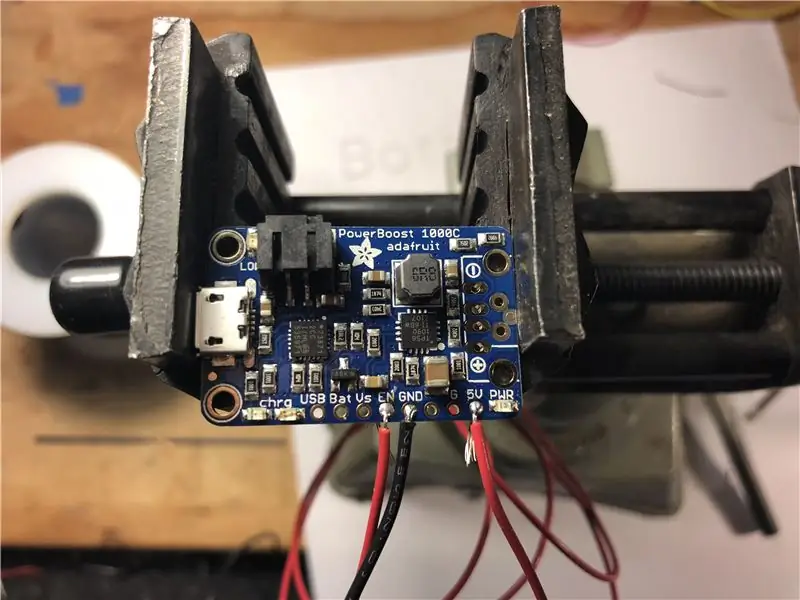 Cablatge dels components (ometeu aquest pas si no utilitzeu la bateria)