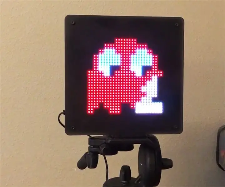 LED Pixel Art Frame met Retro Arcade Art, App Controlled: 7 stappe (met foto's)