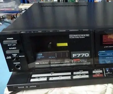 Aiwa AD-F770 Αντικατάσταση ιμάντων & Διόρθωση τροχού Idler: 16 βήματα (με εικόνες)