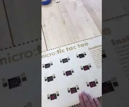 Lojë Microbit Tic Tac Toe Lojë: 4 hapa (me fotografi)