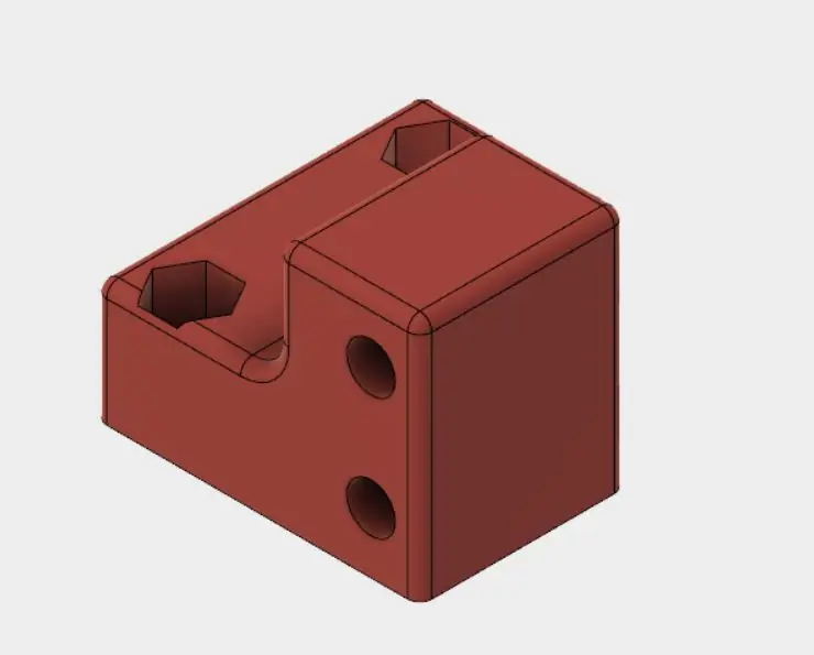 In 3D Giá đỡ Servo và Cây thương (tùy chọn)