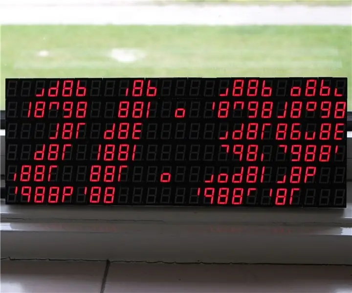 7 Segment Display Array: 6 Addım (Şəkillərlə birlikdə)