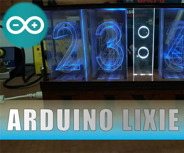 Ρολόι Arduino LIXIE: 8 Βήματα