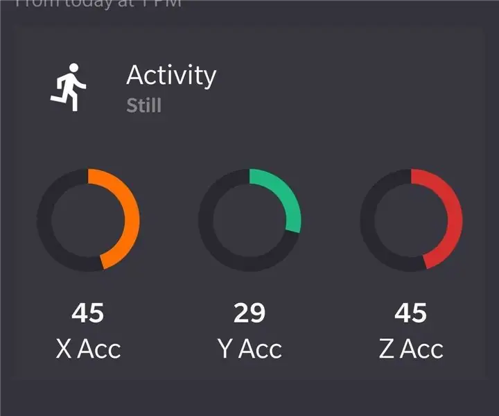 Creeu un rastrejador de moviment usable (BLE des d'Arduino fins a una aplicació personalitzada d'Android Studio): 4 passos