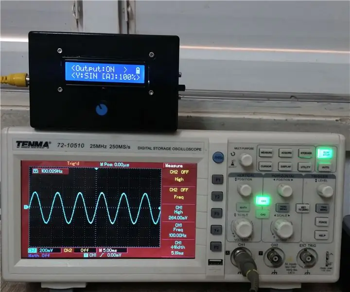 პორტატული ფუნქციის გენერატორი Arduino– ზე: 7 ნაბიჯი (სურათებით)