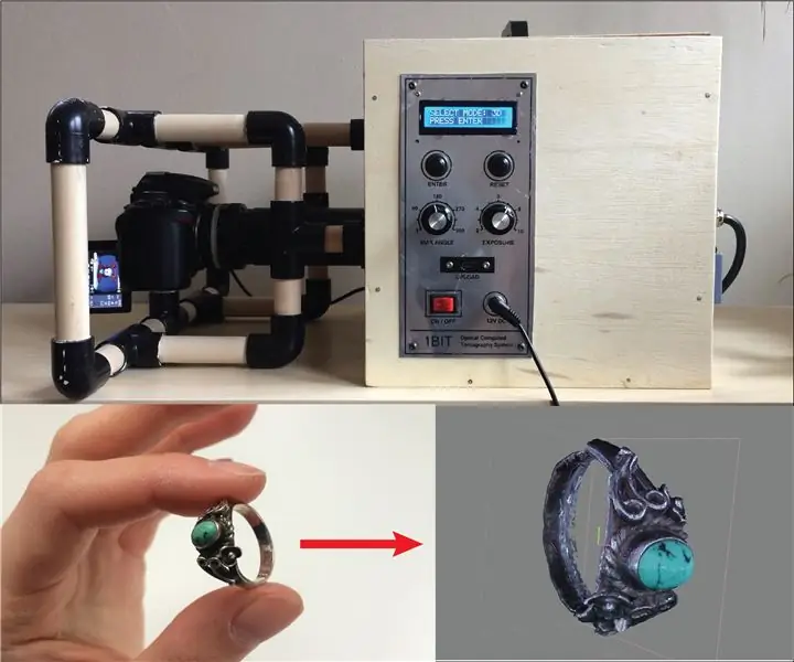 Desktop CT og 3D -scanner med Arduino: 12 trin (med billeder)