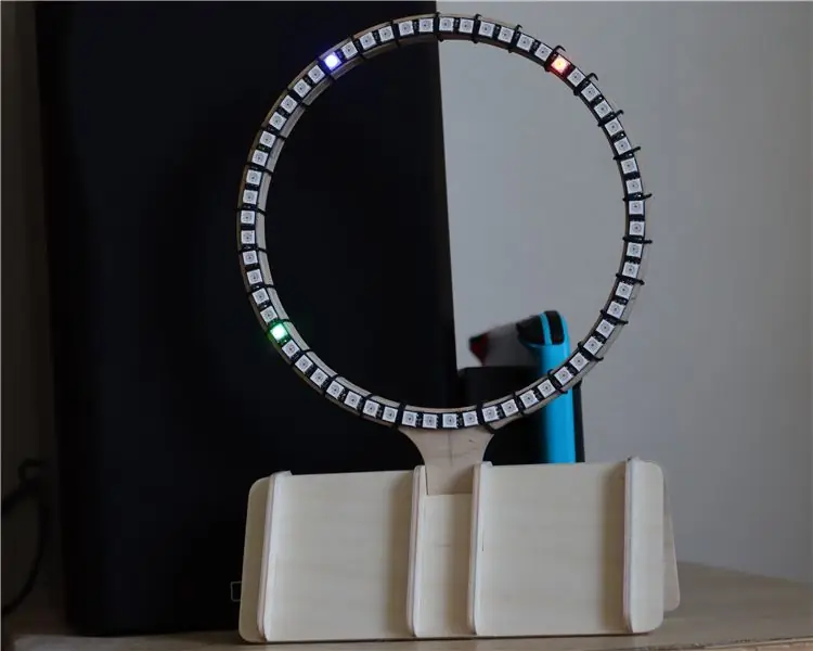 एलईडी घड़ी Neopixels का उपयोग कर