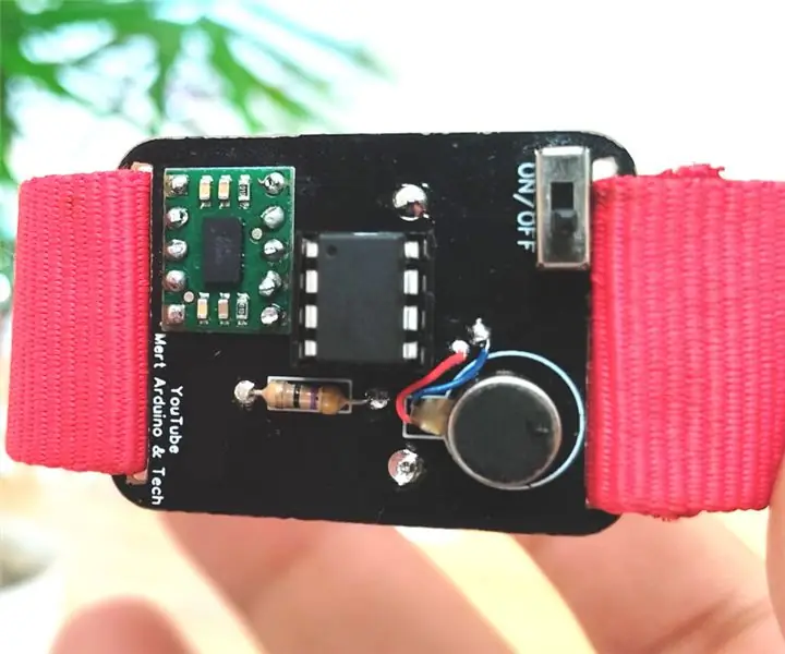 Jam Tangan Pengaturcaraan ATtiny85 Aktiviti Bergetar yang Boleh Dipakai & Pengaturcaraan ATtiny85 Dengan Arduino Uno: 4 Langkah (dengan Gambar)