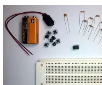 Några enkla komponenter, DIY och elektroniskt tangentbord: 6 steg