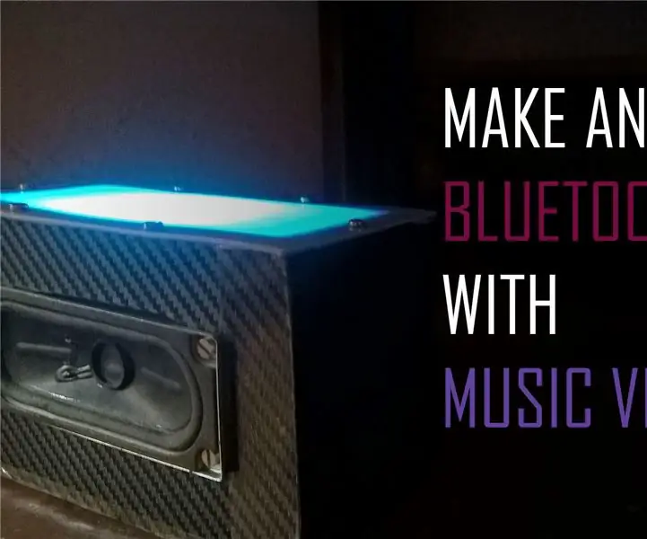 Bluetooth Speaker Sa Music Visualizer: 10 Hakbang (na may Mga Larawan)