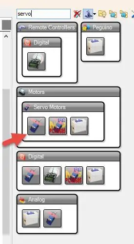 A Visuino Afegeix components