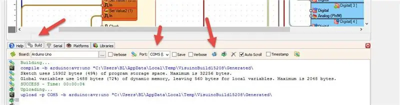 Bumuo, Mag-compile, at Mag-upload ng Code