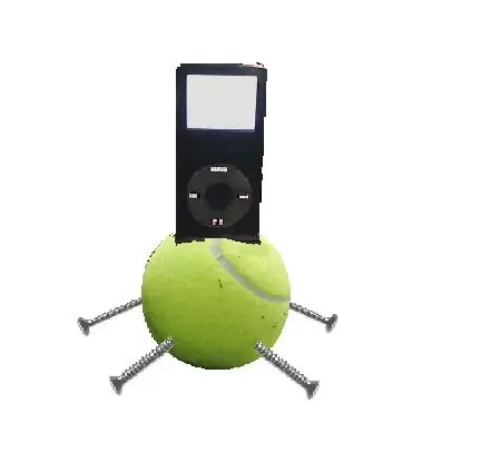 Muelle para iPod con pelota de tenis: 3 pasos