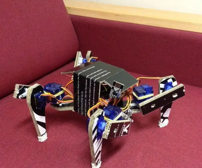 Cardboard Spider (DIY Quadruped): 13 кадам (Сүрөттөр менен)