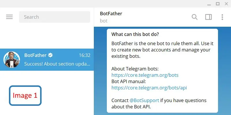 Vytvoření telegramového robota