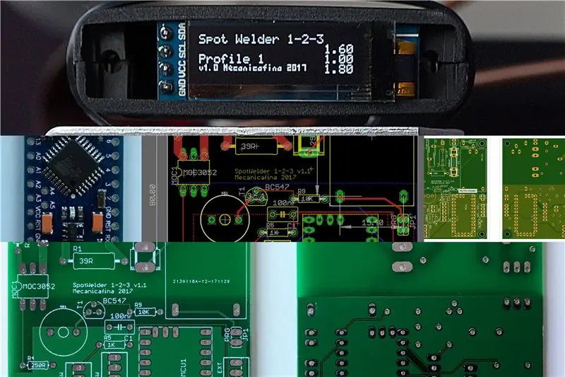 Spot Welder 1-2-3 Arduino kretskort