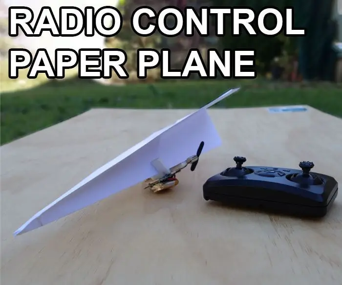 Бумажный самолетик Easy Radio Control: 8 шагов (с изображениями)