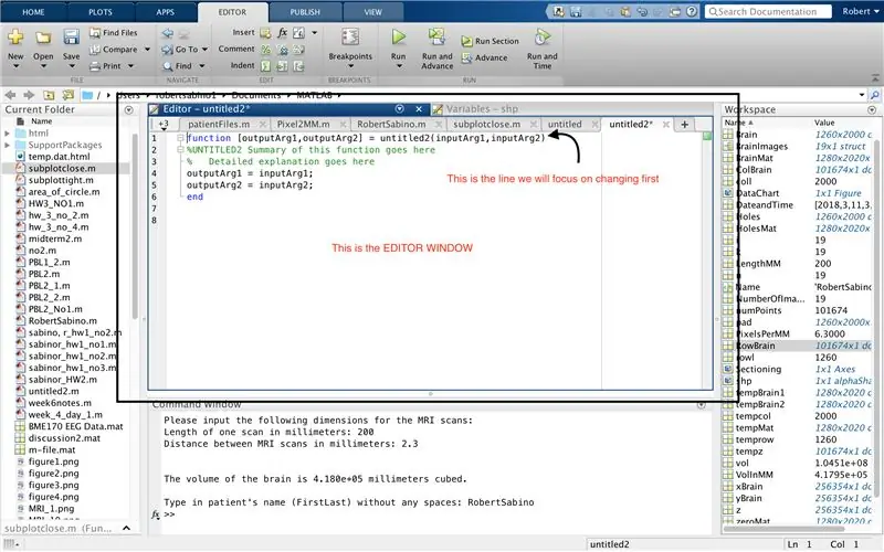 Data Logging: Fungsi PatientFiles.m