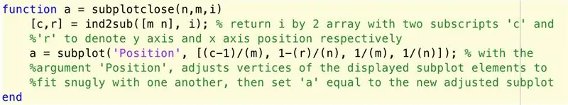 Hiaten in subplots dichten: Subplotclose.m